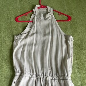 Chelsea & Violet Cream Halter Jumpsuit